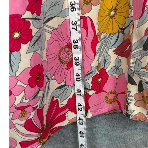 Umgee Women's Floral Loose Fit Dress Flutter Cap Sleeve Size S Boho  Shabby Chic - Picture 5 of 8